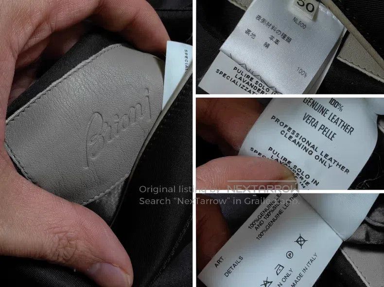 Brioni Brioni Double-faced hollowed-out leather jacket Size US L / EU 52-54 / 3 - 8 Thumbnail