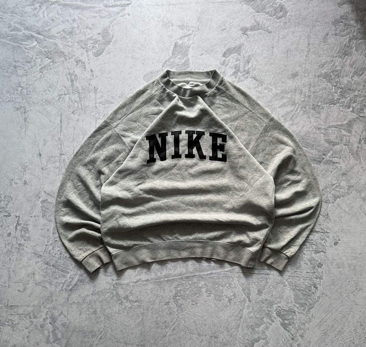 Nike × Vintage 90s Nike Vintage Big Logo Oversize Sweatshirt Size US L / EU 52-54 / 3 - 1 Thumbnail