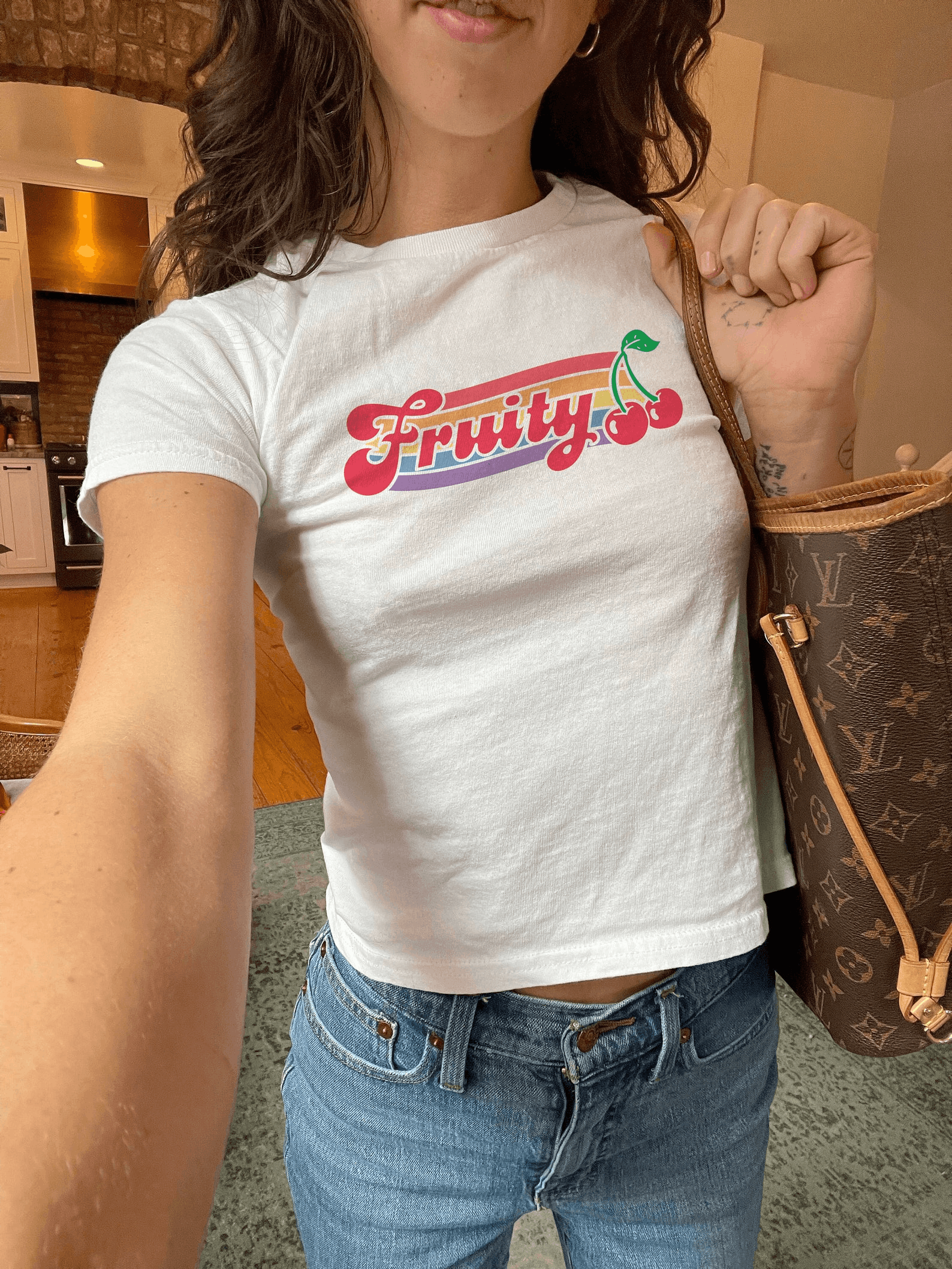 Other Fruit Baby Tee – Cherry Graphic Pride Shirt Size US L / EU 52-54 / 3 - 3 Thumbnail