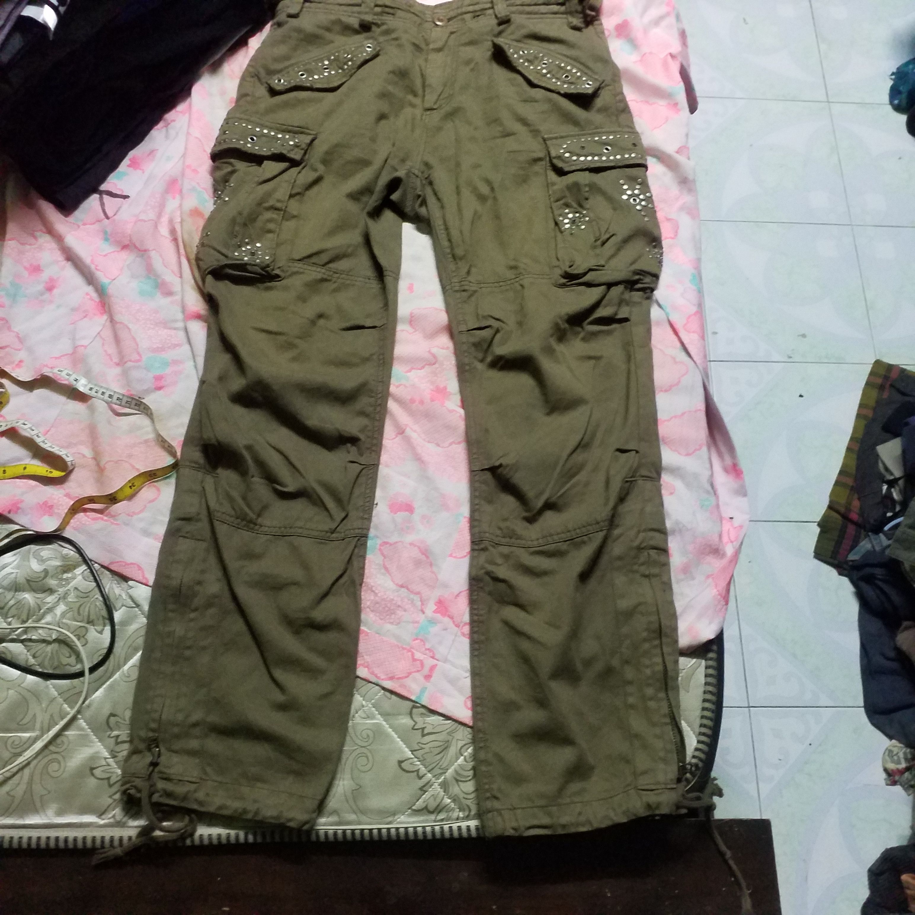 Other ASYMETRIC CARGO PANT BONDAGE PUNK STREETWEAR SIZE M Size 34" / US 12 / IT 48 - 1 Thumbnail