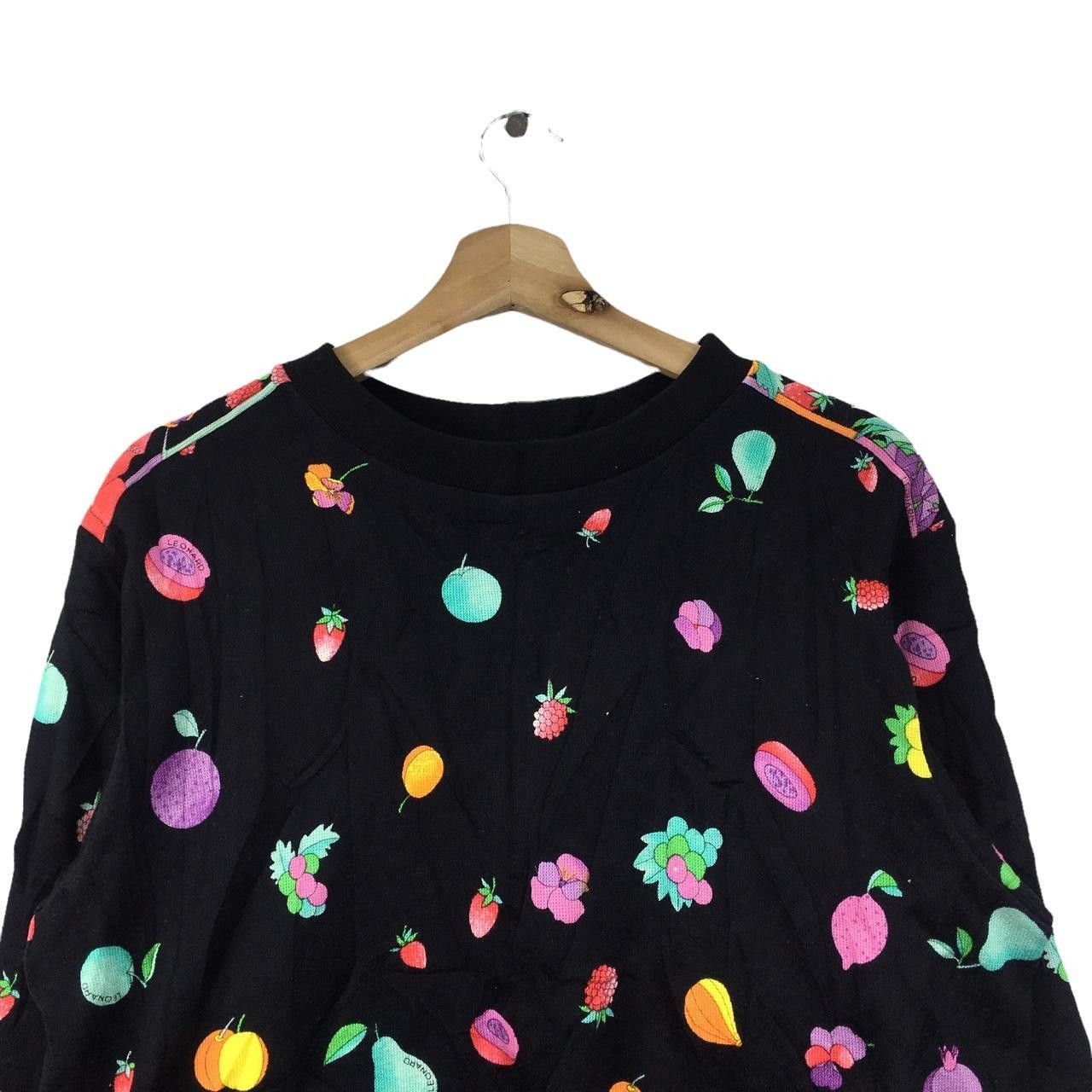 Vintage Vtg LEONARD SPORTS ITALY All Over Print Fruits Floral Size M / US 6-8 / IT 42-44 - 2 Thumbnail