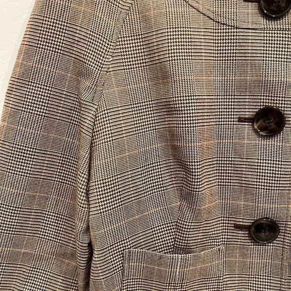 Anne Klein Anne Klein Wool Herringbone Fitted Blazer 8 Size M / US 6-8 / IT 42-44 - 2 Thumbnail
