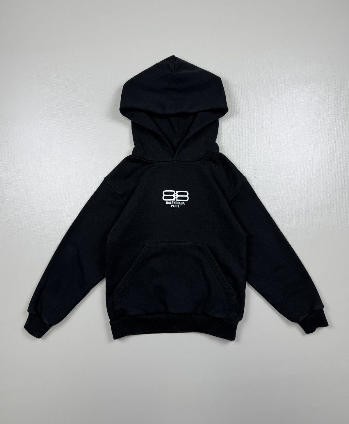 Balenciaga Balenciaga Paris Kids Embroidered Logo Hoodie Size 8y Size XXS / US 00 / IT 34 - 1 Thumbnail