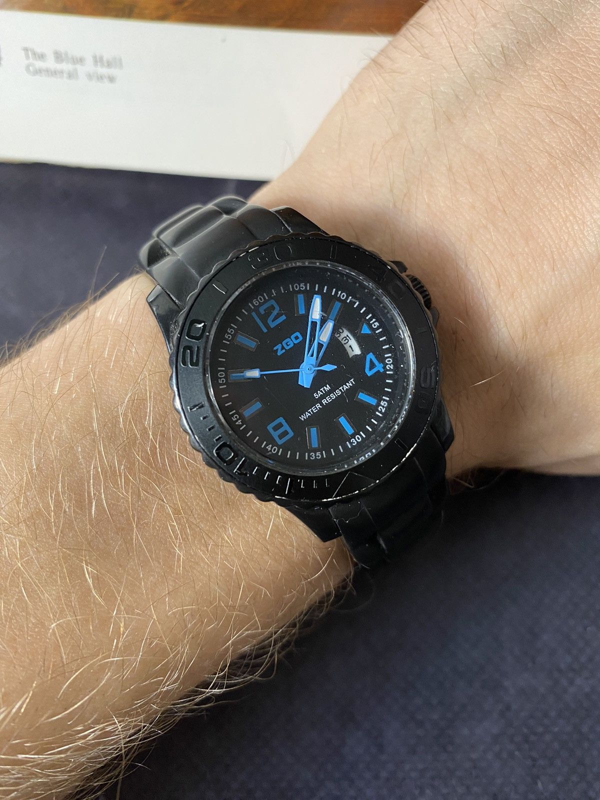 Japanese Brand Vintage ZGO A534Z-X Black Water Resistant Watch Size ONE SIZE - 4 Thumbnail
