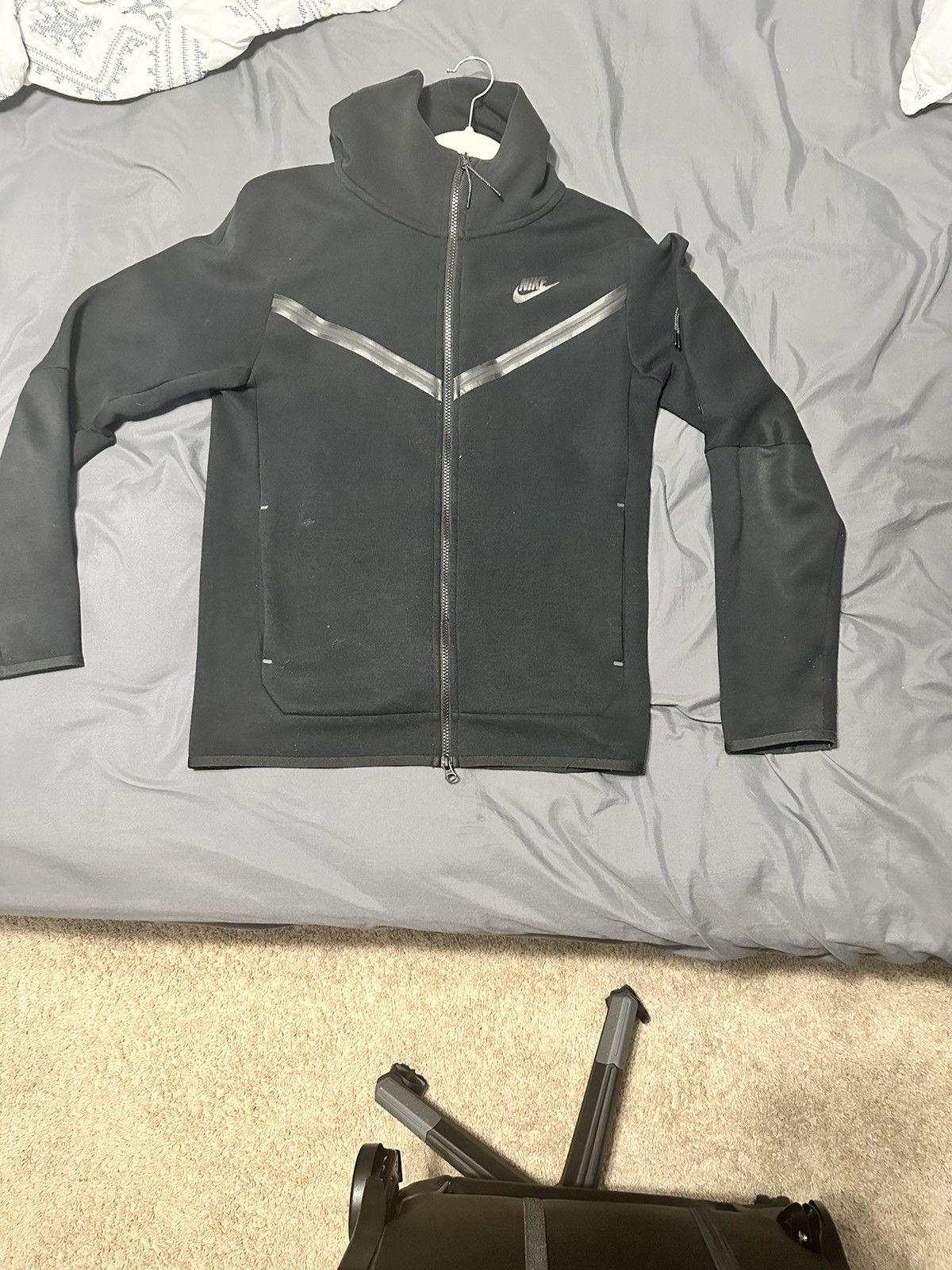 image of Black Nike Tech Jacket, Men's (Size Small)