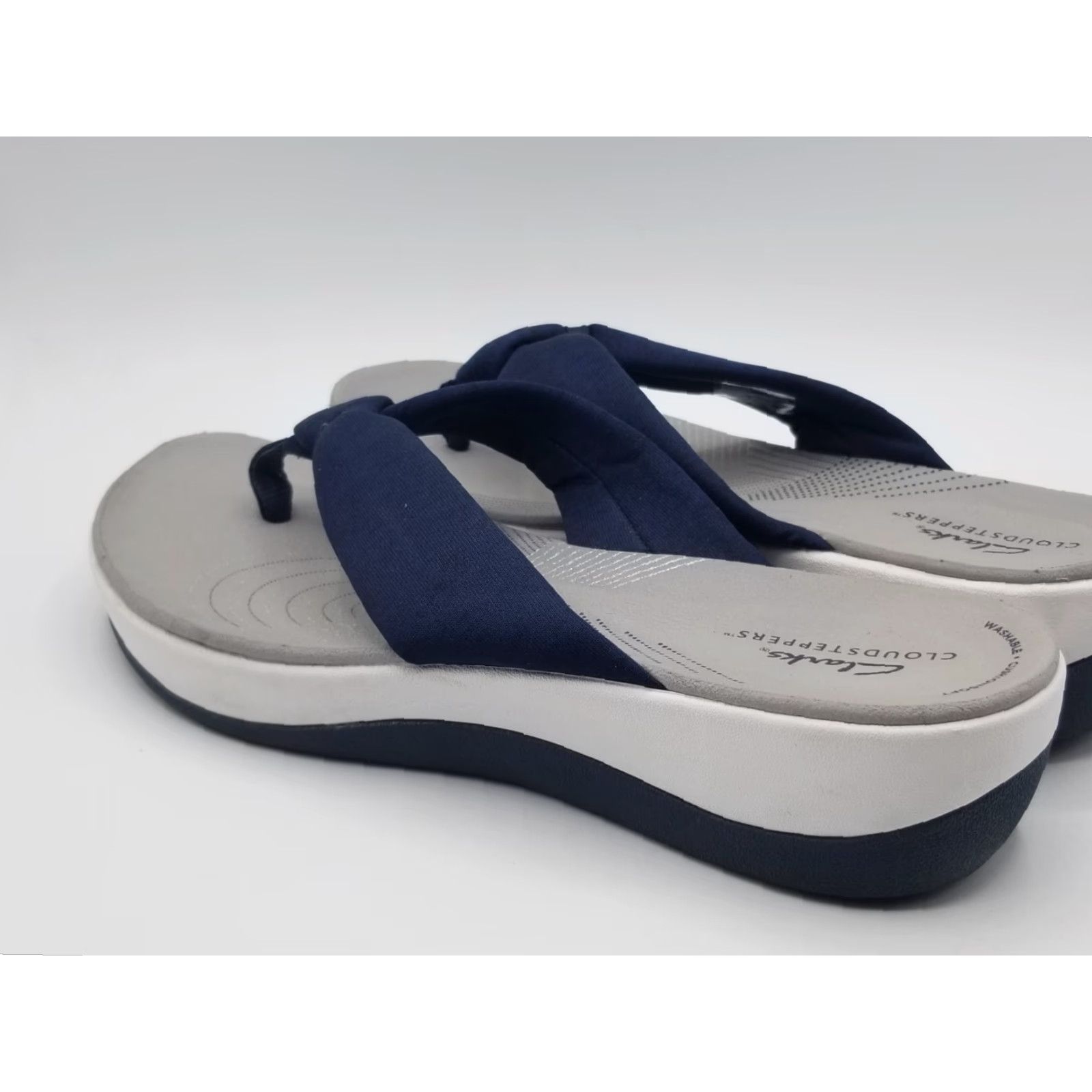 Clarks Clarks Cloudsteppers Women's Size 10 Blue Slip On Casual Comfort Sandals Size US 10 / IT 40 - 4 Thumbnail