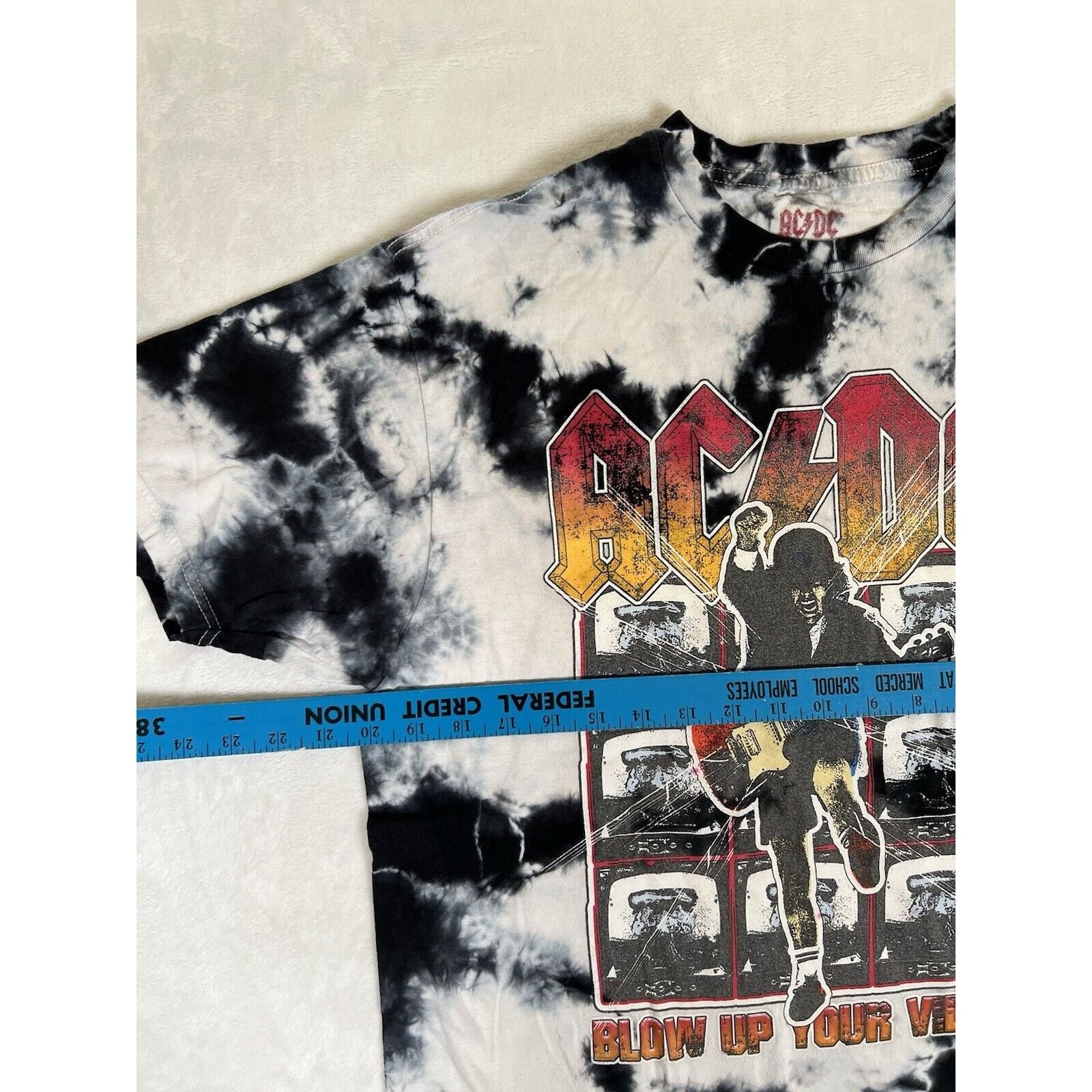AC/DC Vintage AC/DC Tie Dye T-Shirt Size L “Blow Up Your Video” Re Size US L / EU 52-54 / 3 - 3 Thumbnail