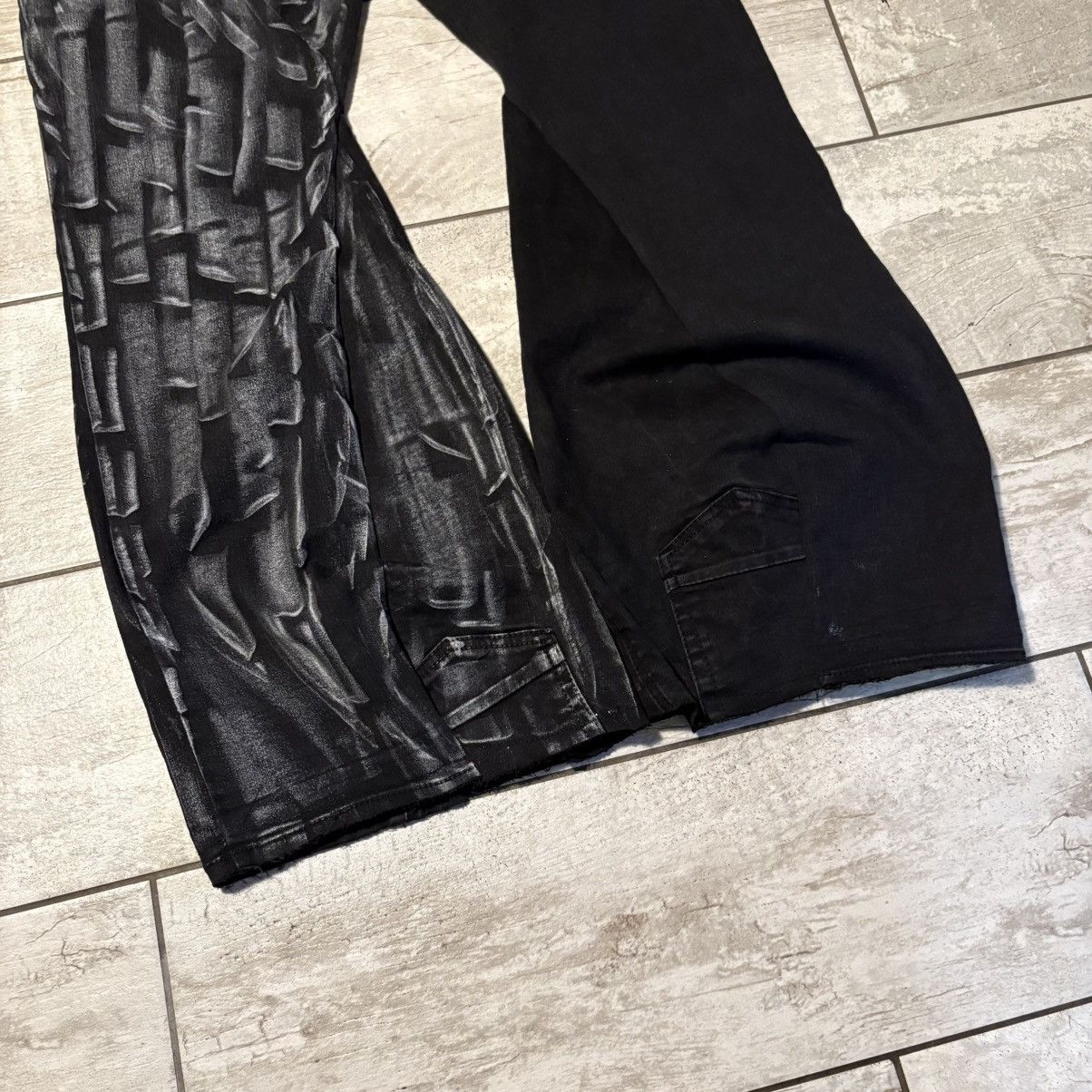 Japanese Brand rare wax handmade streetwear jeans Size US 34 / EU 50 - 5 Thumbnail