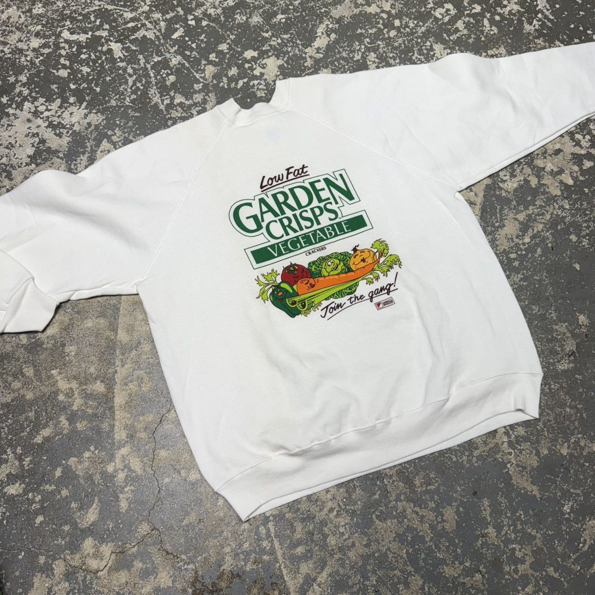 Other Vintage Low Fat Garden Crisps Vegetable Crewneck Hoodie Size US XL / EU 56 / 4 - 3 Thumbnail