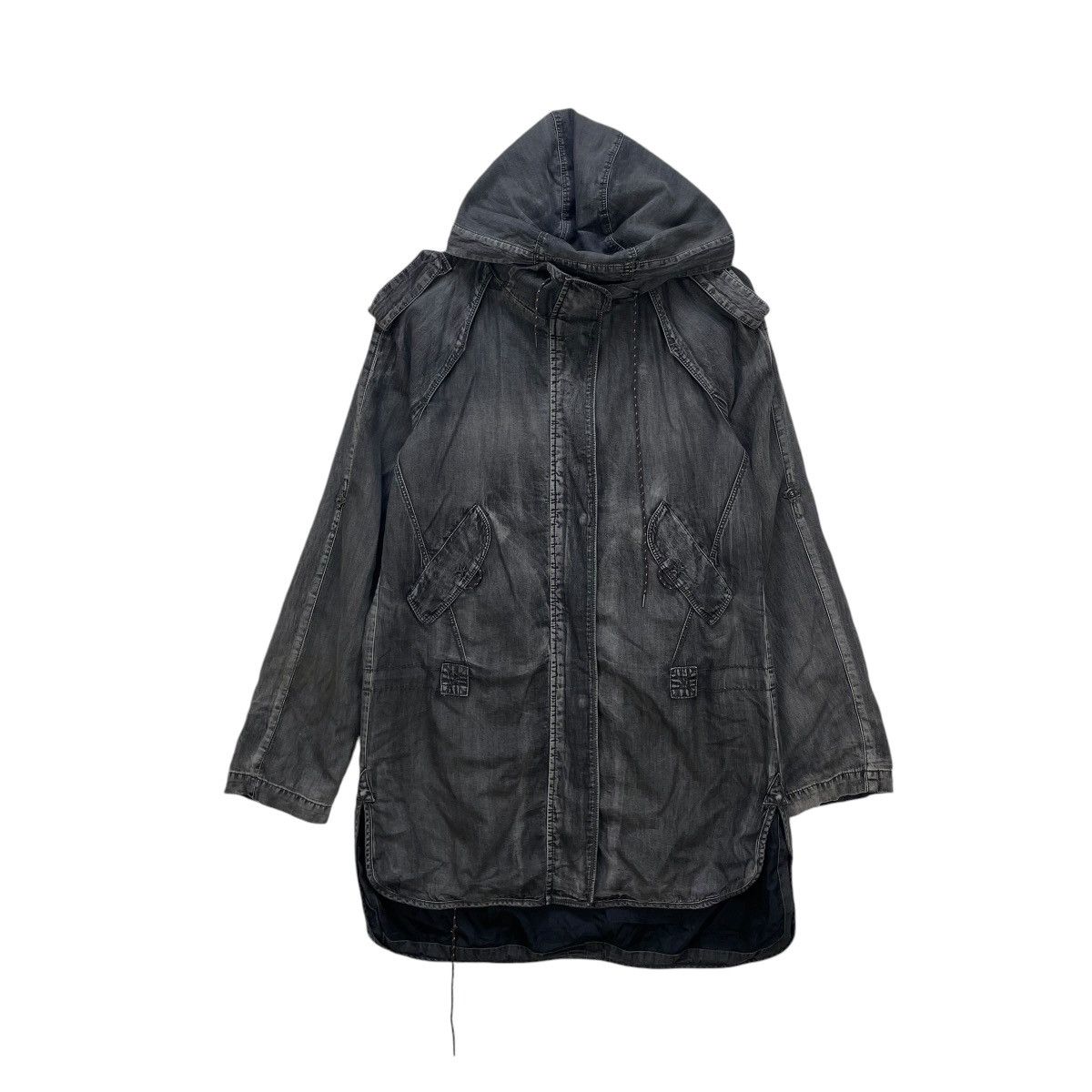 Le Grande Bleu (L.G.B.) Japanese Brand Fifty Five Dselle Military Parka Field Jacket Size US S / EU 44-46 / 1 - 1 Thumbnail
