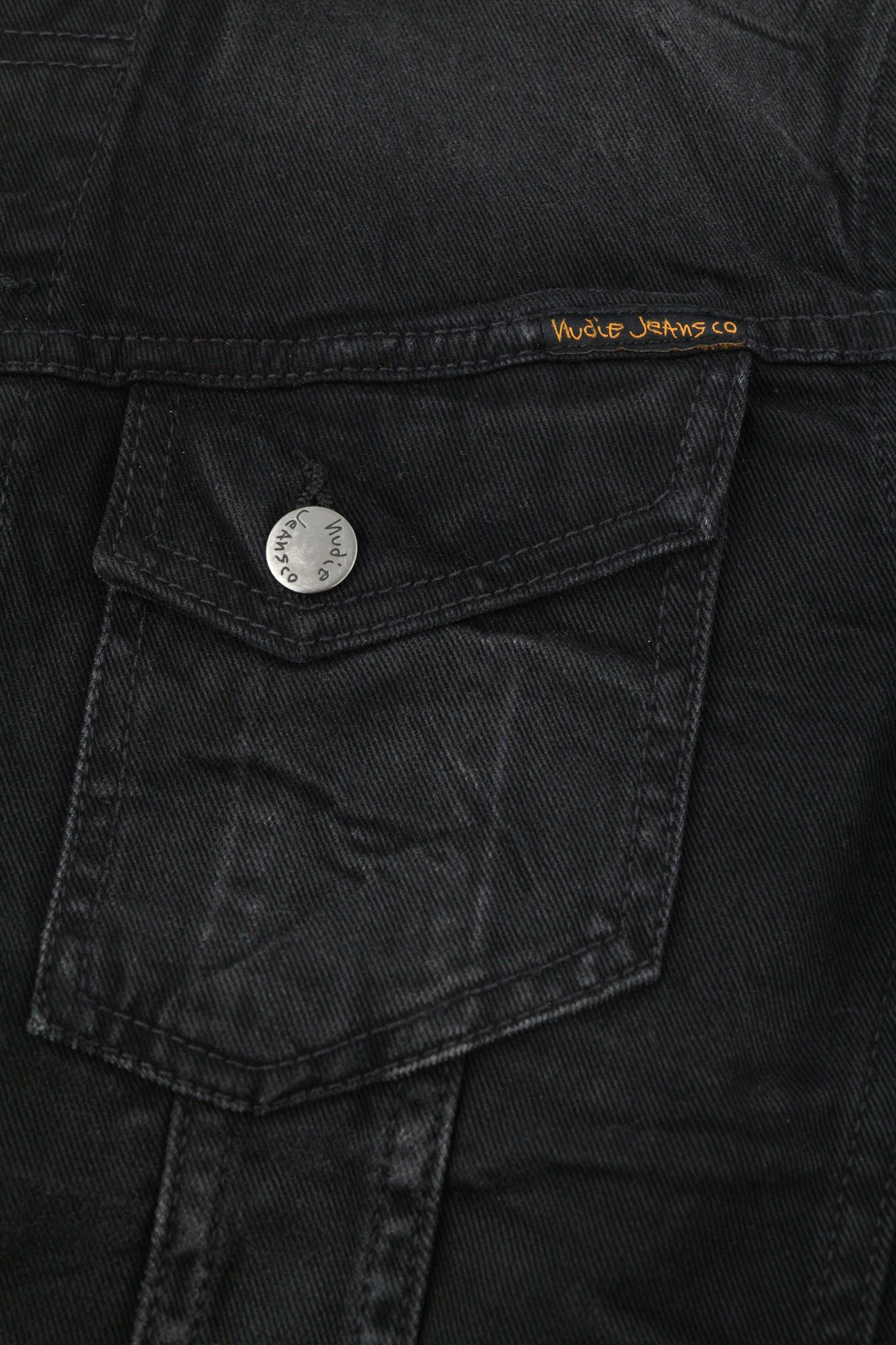 Nudie Jeans BILLY S Dark Shist Denim Black Pocket Jacket 81058 Size US S / EU 44-46 / 1 - 6 Thumbnail