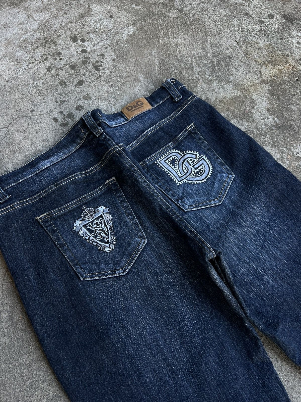 Dolce & Gabbana Crazy Dolce Gabbana Big Logo Baggy Jeans UK Y2k Rare Vintage Size US 36 / EU 52 - 5 Thumbnail