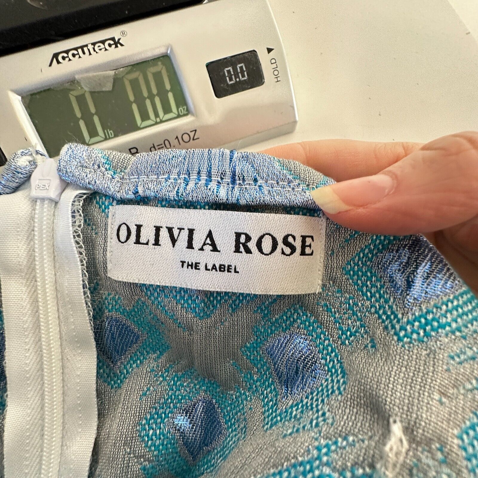 Other Olivia Rose Blue Ophelia Diamond Square Neck Mini XL Size XL / US 12-14 / IT 48-50 - 6 Thumbnail