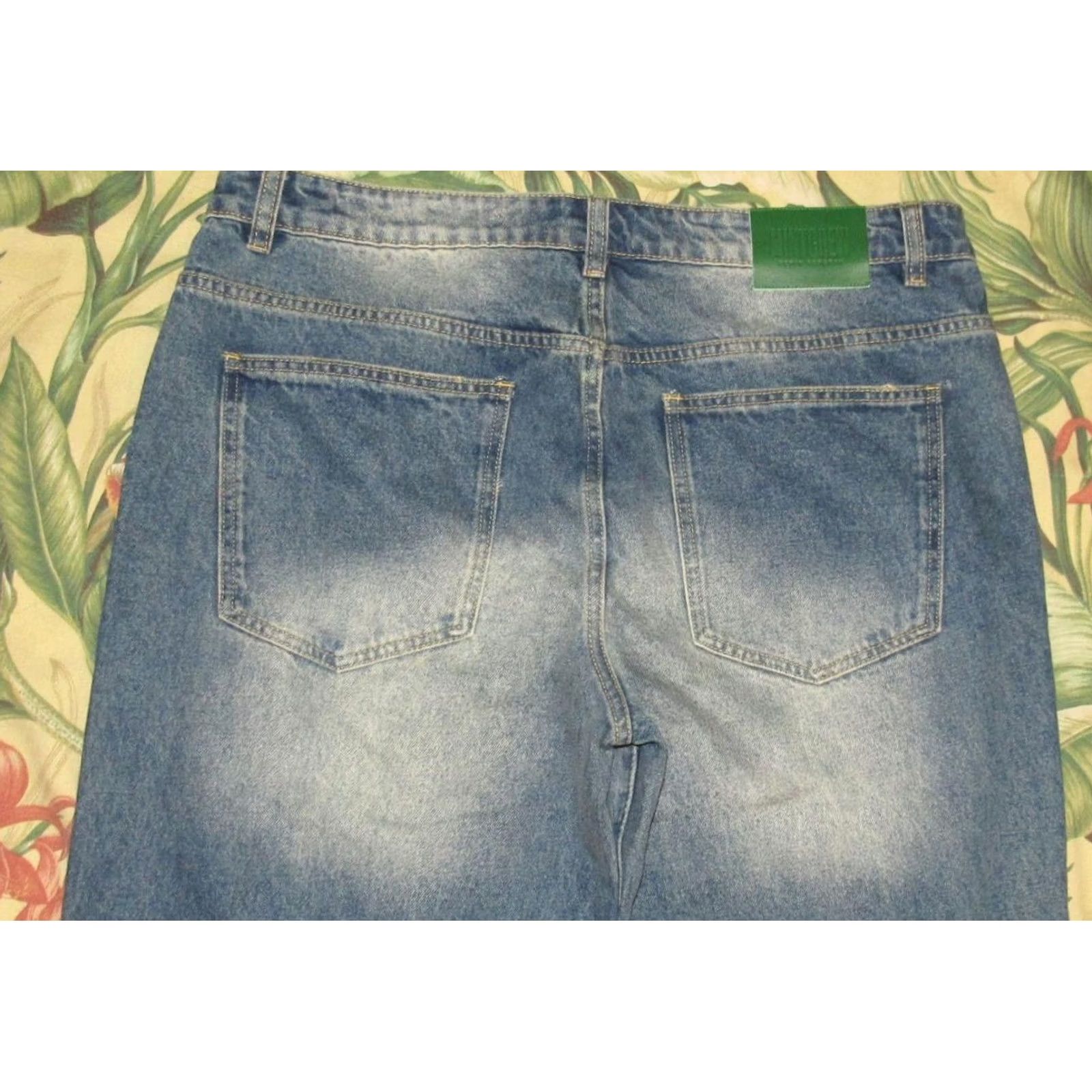 Denime MINTCREW Balboa Wash Baggy Denim Pants Jeans 40 x 33 Mens Slim/Regular? Size US 40 / EU 56 - 4 Thumbnail