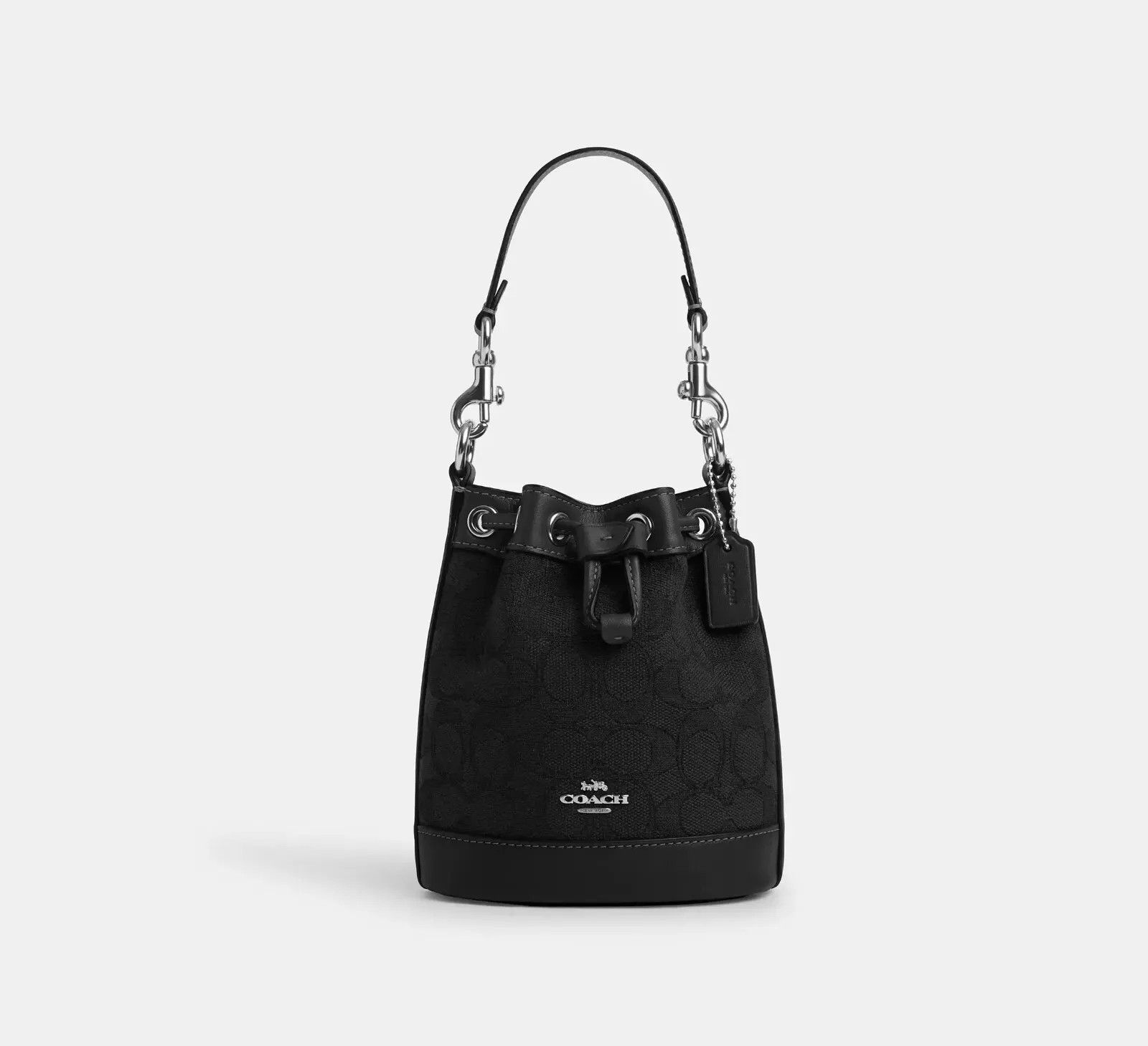 Coach NWT Coach Mini Bucket Bag In Signature Jacquard CT863 Size ONE SIZE - 10 Thumbnail