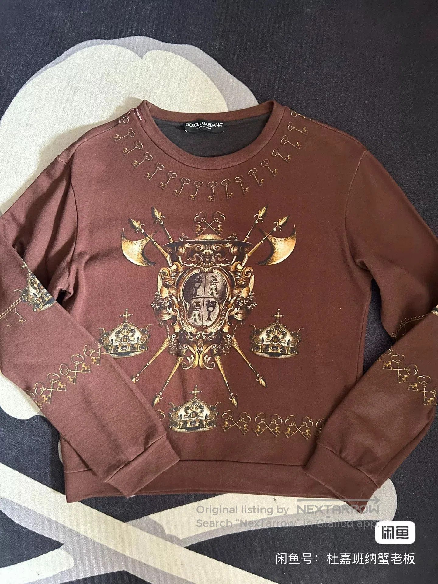 Dolce & Gabbana Dolce & Gabbana Crown Graphic Sweatshirt. Size US S / EU 44-46 / 1 - 1 Thumbnail