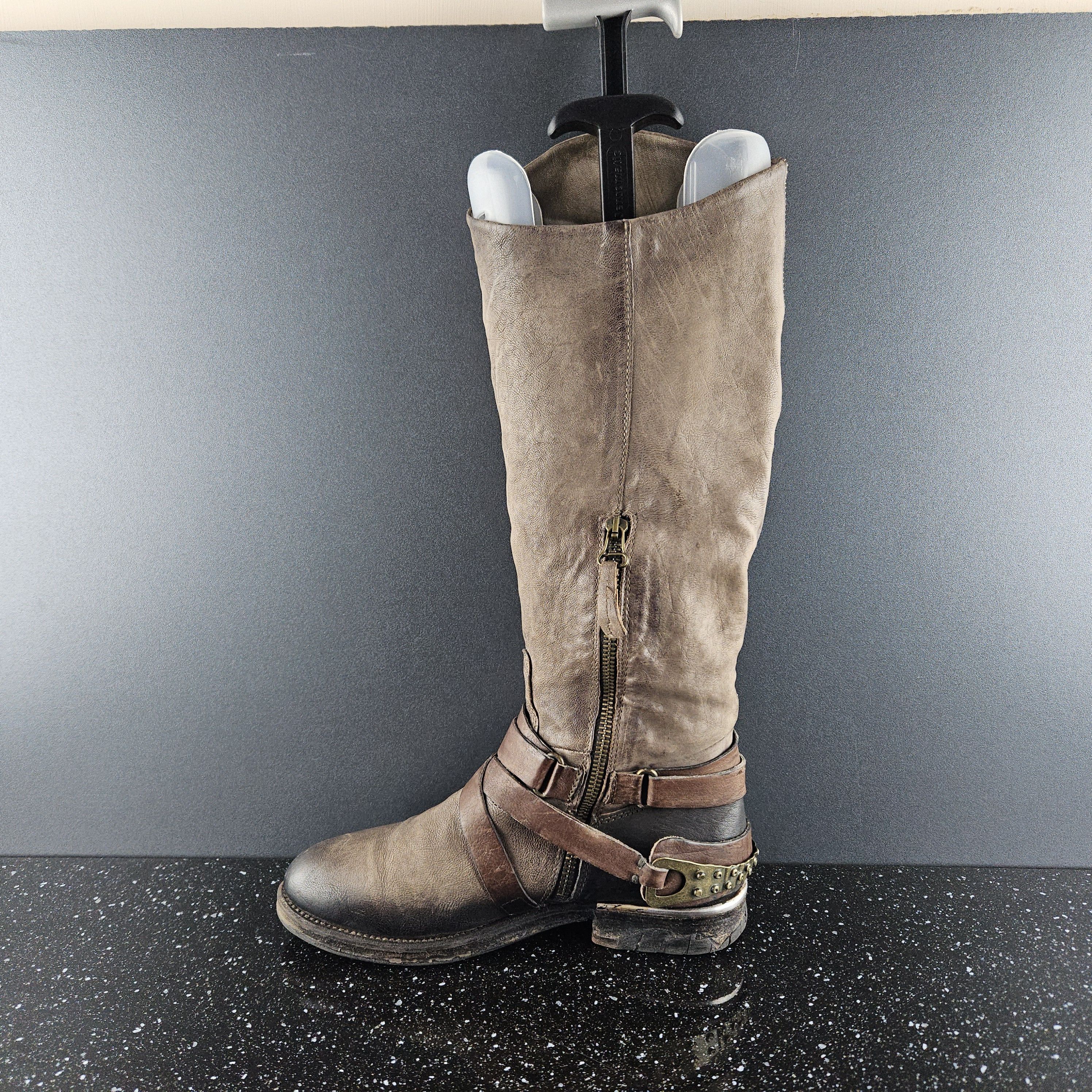 A.S.98 A.S. 98 High Brown leather boots sz 38, us 8 wmns Size US 8 / IT 38 - 2 Thumbnail