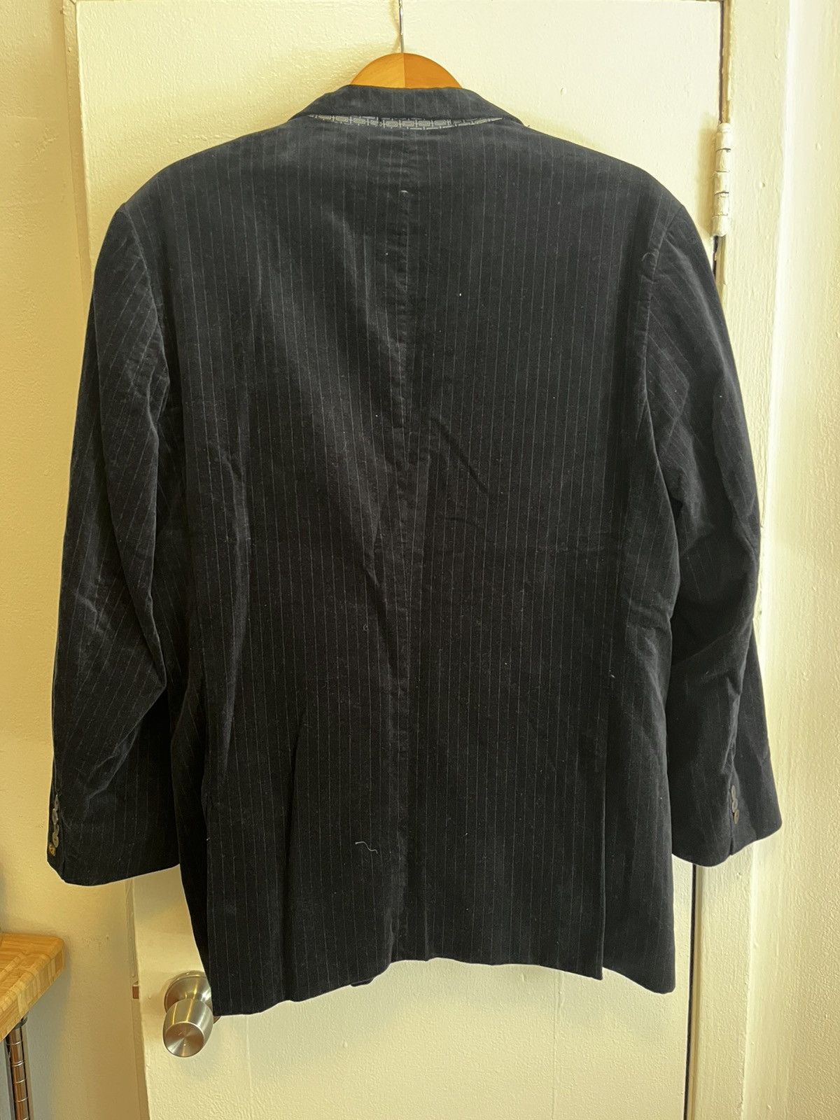 Scotch & Soda Navy Suede Scotch & Soda Pinstripe Blazer 44R Size 44R - 6 Thumbnail