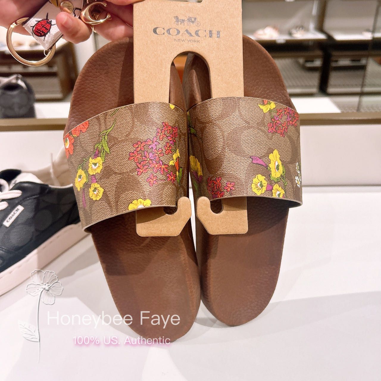 Women Uli Sport Slide In Signature Canvas With Floral CR811