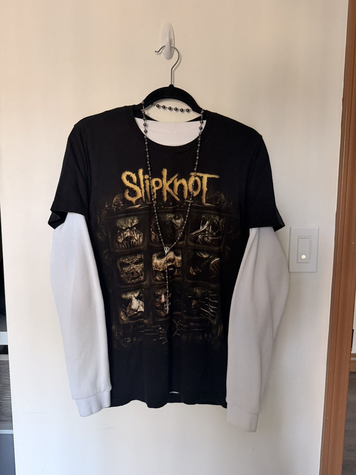 Other Vintage 90s Black SlipKnot Band T Shirt / Tee Size US M / EU 48-50 / 2 - 1 Thumbnail
