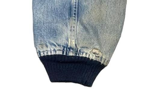 Japanese Brand Vintage 80s Mayson Grey Bomber Denim Jacket Size US M / EU 48-50 / 2 - 7 Thumbnail