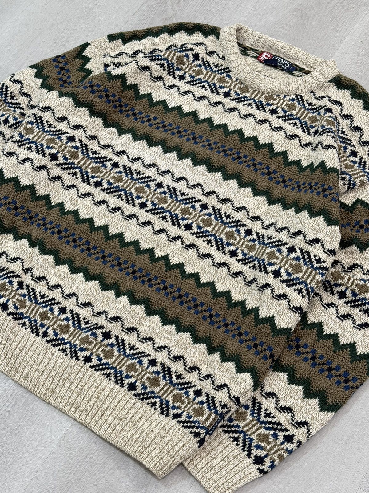 Chaps Ralph Lauren Vintage 90s Chaps Ralph Lauren 3D Cable Knit Sweater L USA Size US L / EU 52-54 / 3 - 2 Thumbnail