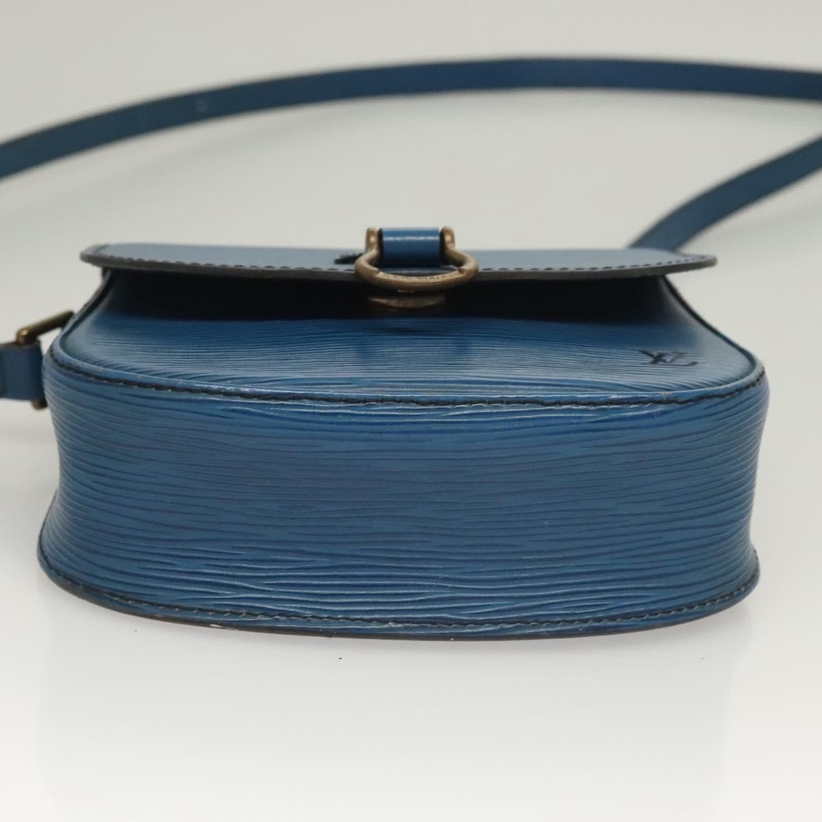 Louis Vuitton LOUIS VUITTON Epi Saint Cloud PM Shoulder Bag Blue M52195 Size ONE SIZE - 5 Thumbnail