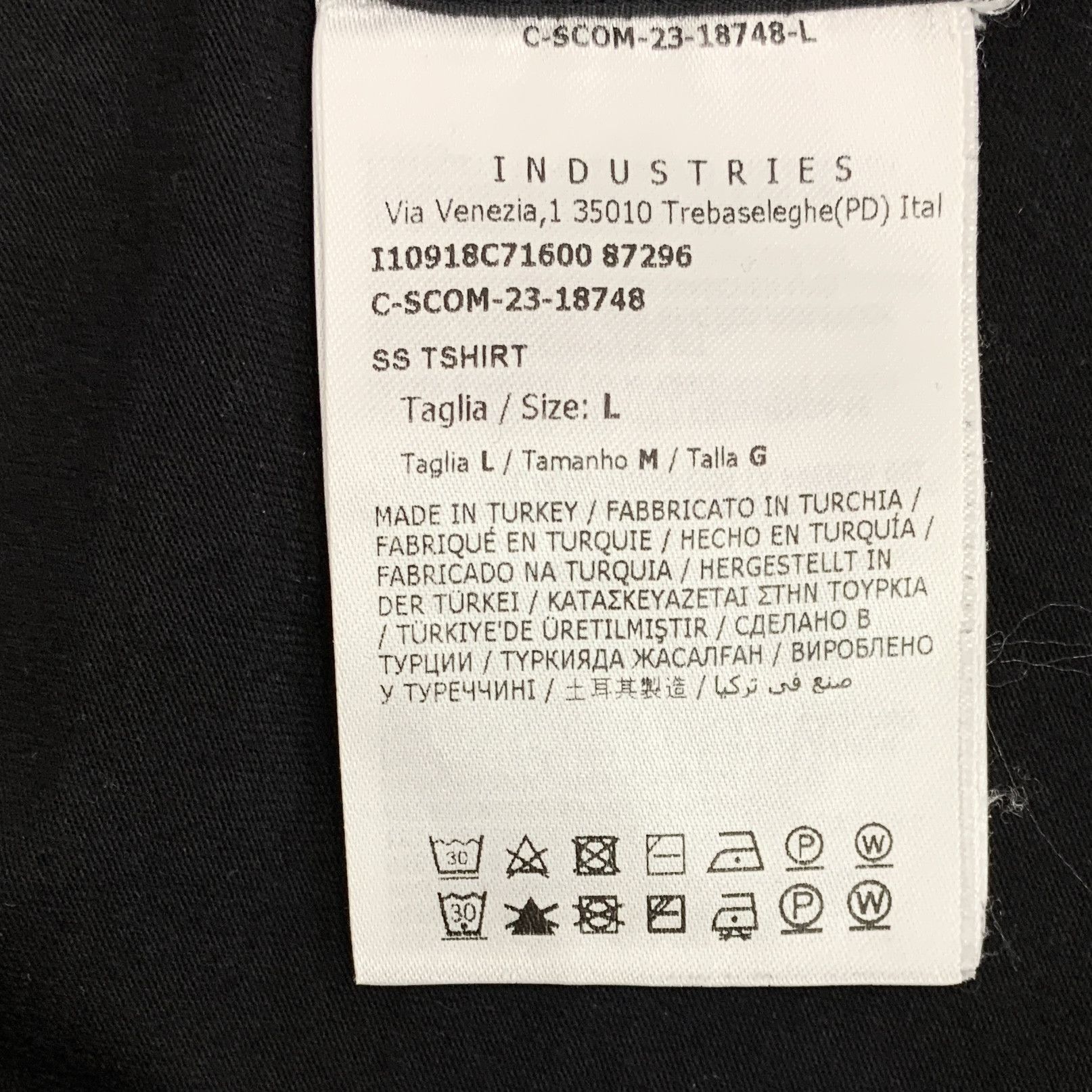 Moncler Moncler Logo Cotton T-Shirt Black (L) Size US L / EU 52-54 / 3 - 8 Thumbnail