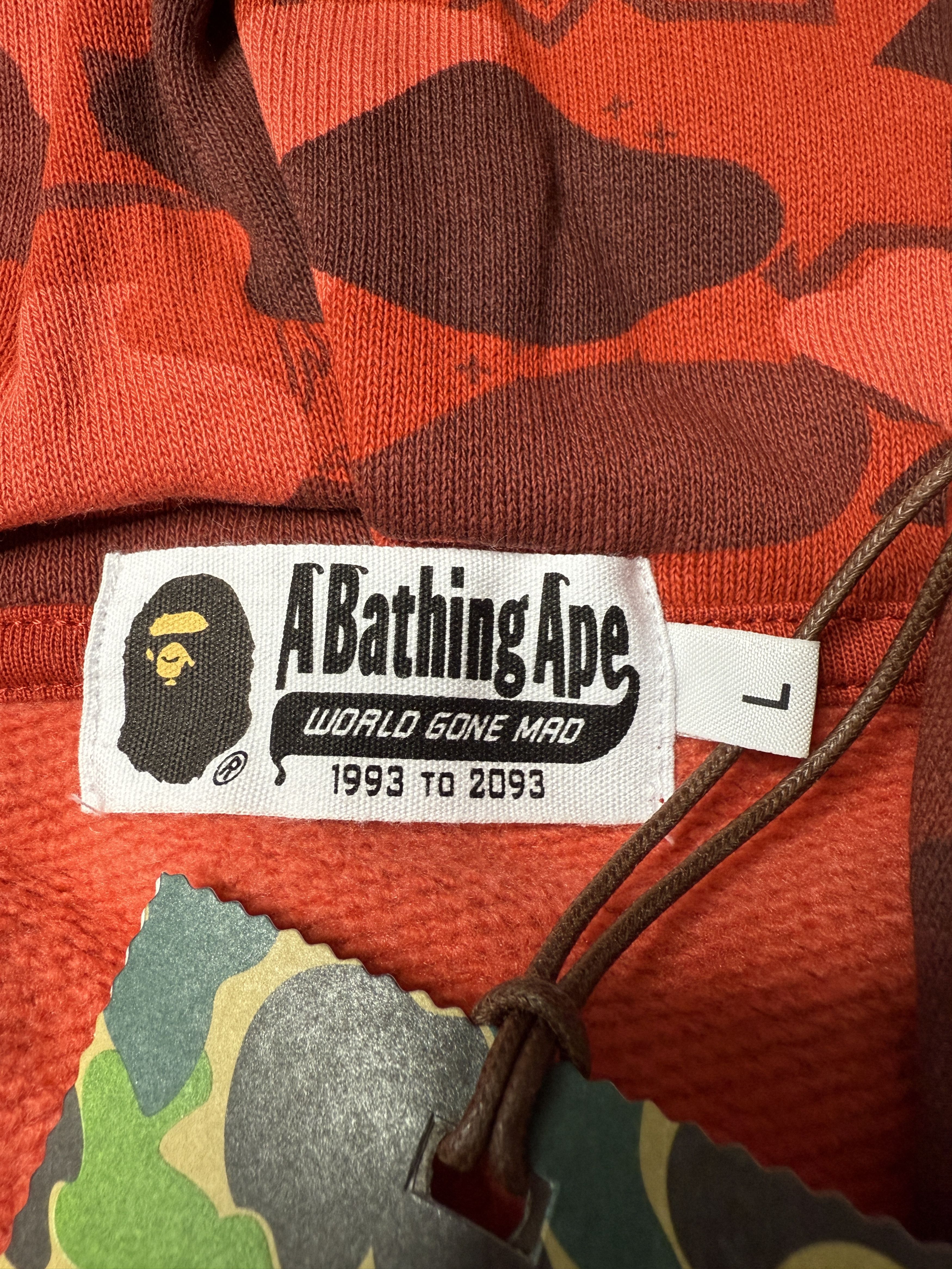 Bape × CLOT BAPE X CLOT CAMO SHARK RELAXED FIT FULL ZIP HOODIE Size US L / EU 52-54 / 3 - 13 Thumbnail