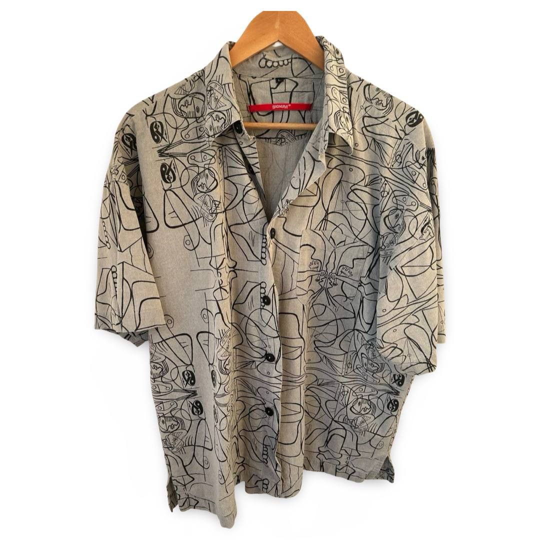 Vintage Signum painted shirt #476 Size US L / EU 52-54 / 3 - 1 Preview