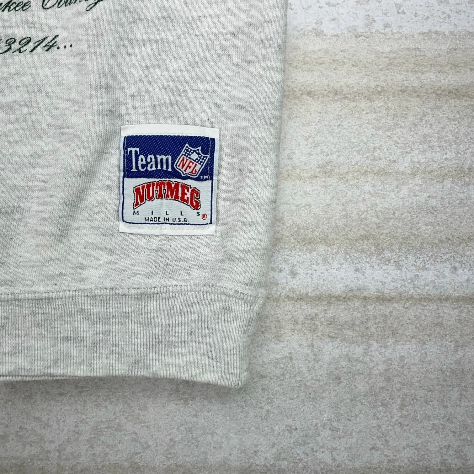 Nutmeg Vintage 90s Packers Sweatshirt Mens M Light Grey Cut Sleeves Size US M / EU 48-50 / 2 - 4 Thumbnail