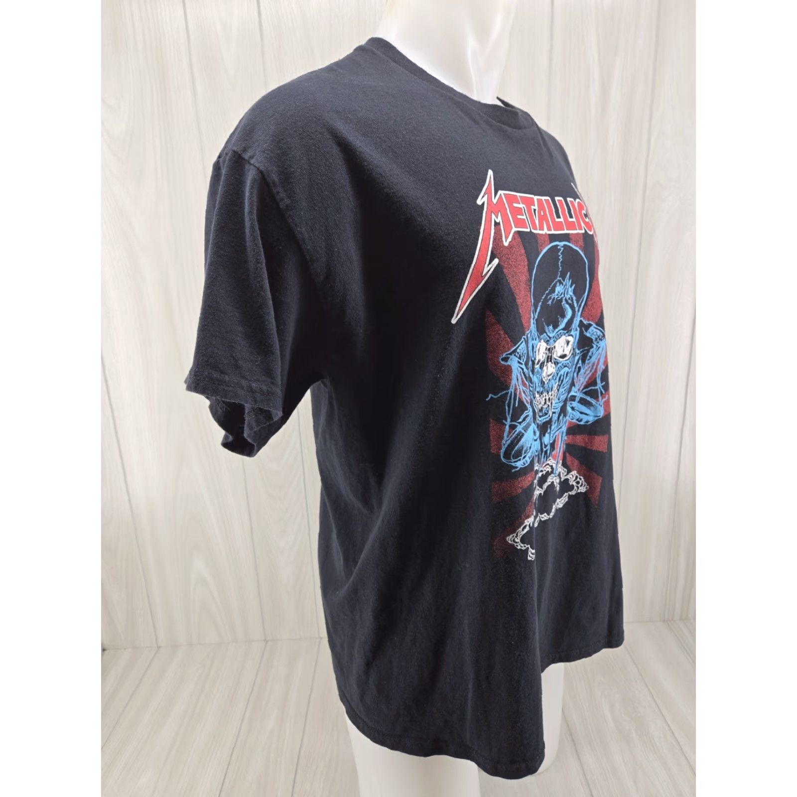 Vintage Metallica Shirt Mens XL Black Short Sleeve Crew Neck Logo Skull Music Band T-Shirt Men Size US XL / EU 56 / 4 - 6 Thumbnail