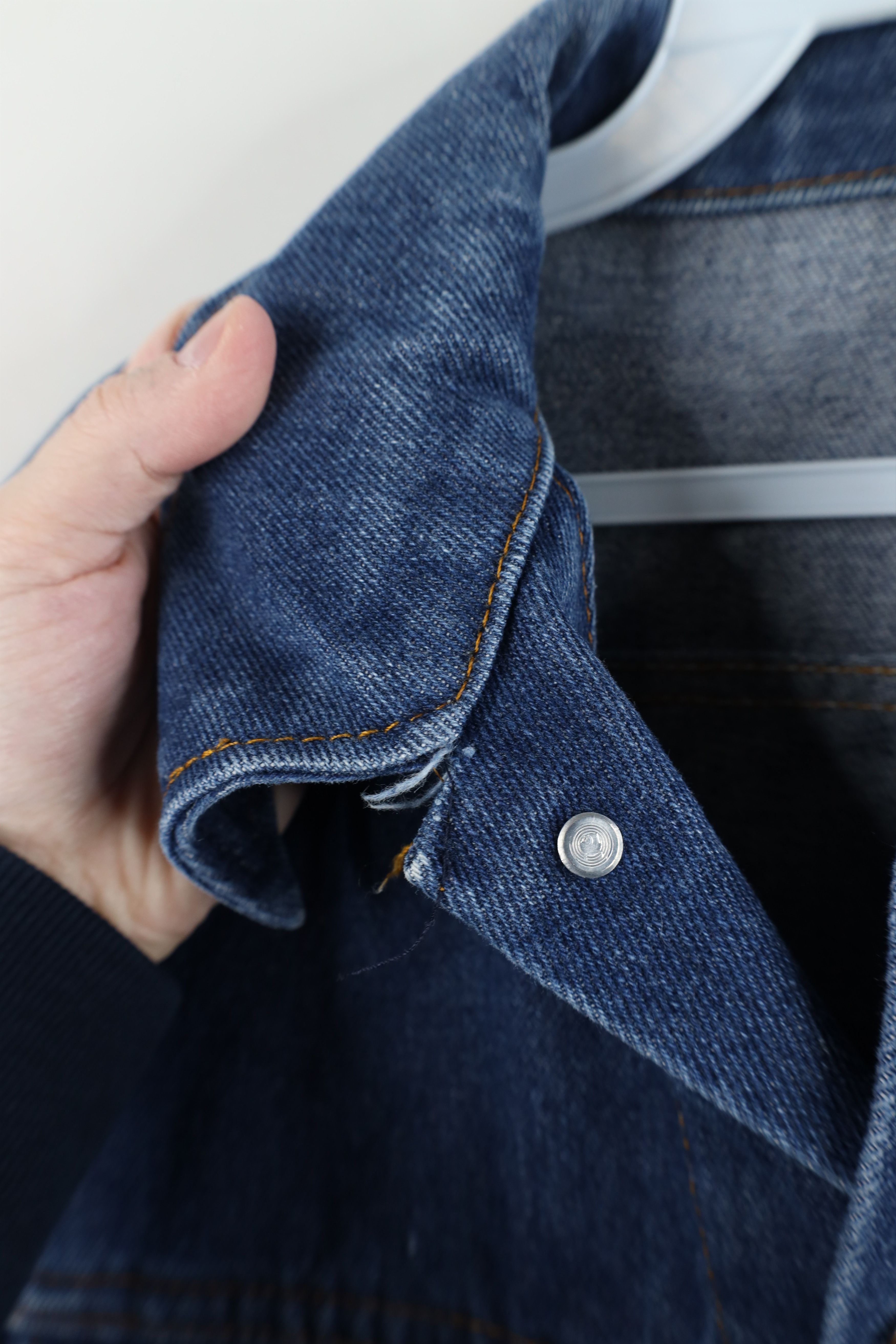 Vintage Vintage 60s 70s Streetwear Jean Trucker Jacket Blue USA Size US L / EU 52-54 / 3 - 9 Thumbnail