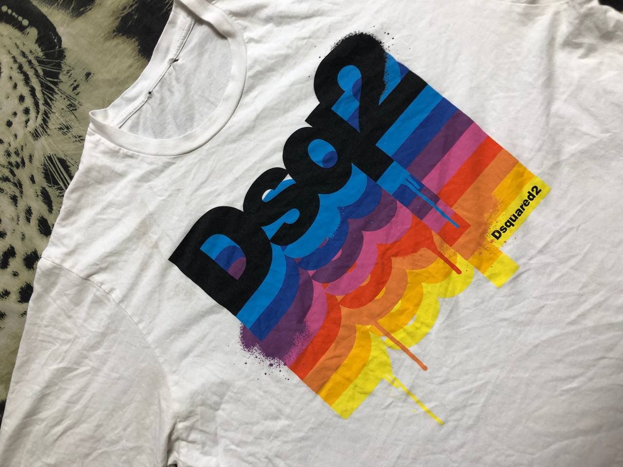 Dsquared2 Vintage Dsquared2 Big Y2K Logo Short Sleeve T-Shirt Size US L / EU 52-54 / 3 - 5 Thumbnail