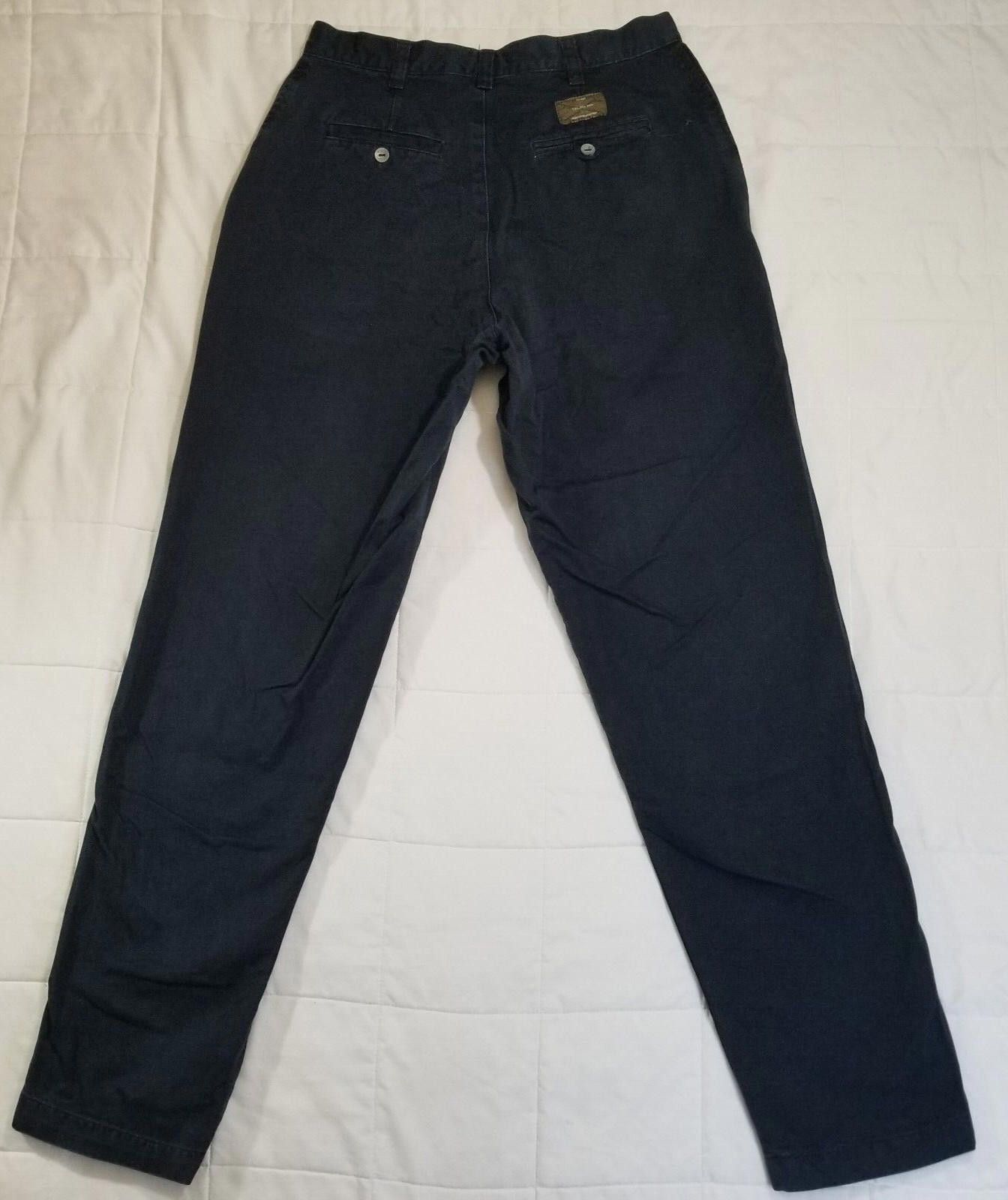 Calvin Klein Calvin Klein Flat Front Navy Blue Khakis Size 10 Size ONE SIZE - 2 Thumbnail