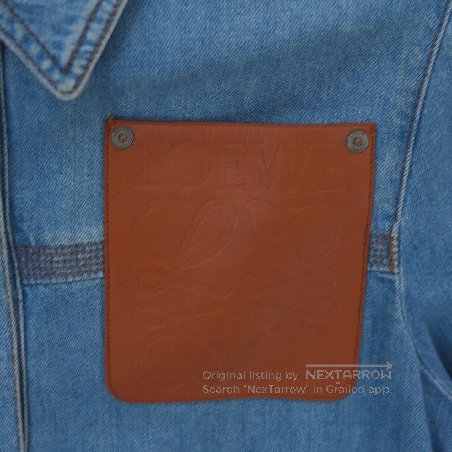 Loewe Loewe size34 Asymmetric Workwear Jeans Jacket Size XS / US 0-2 / IT 36-38 - 4 Thumbnail