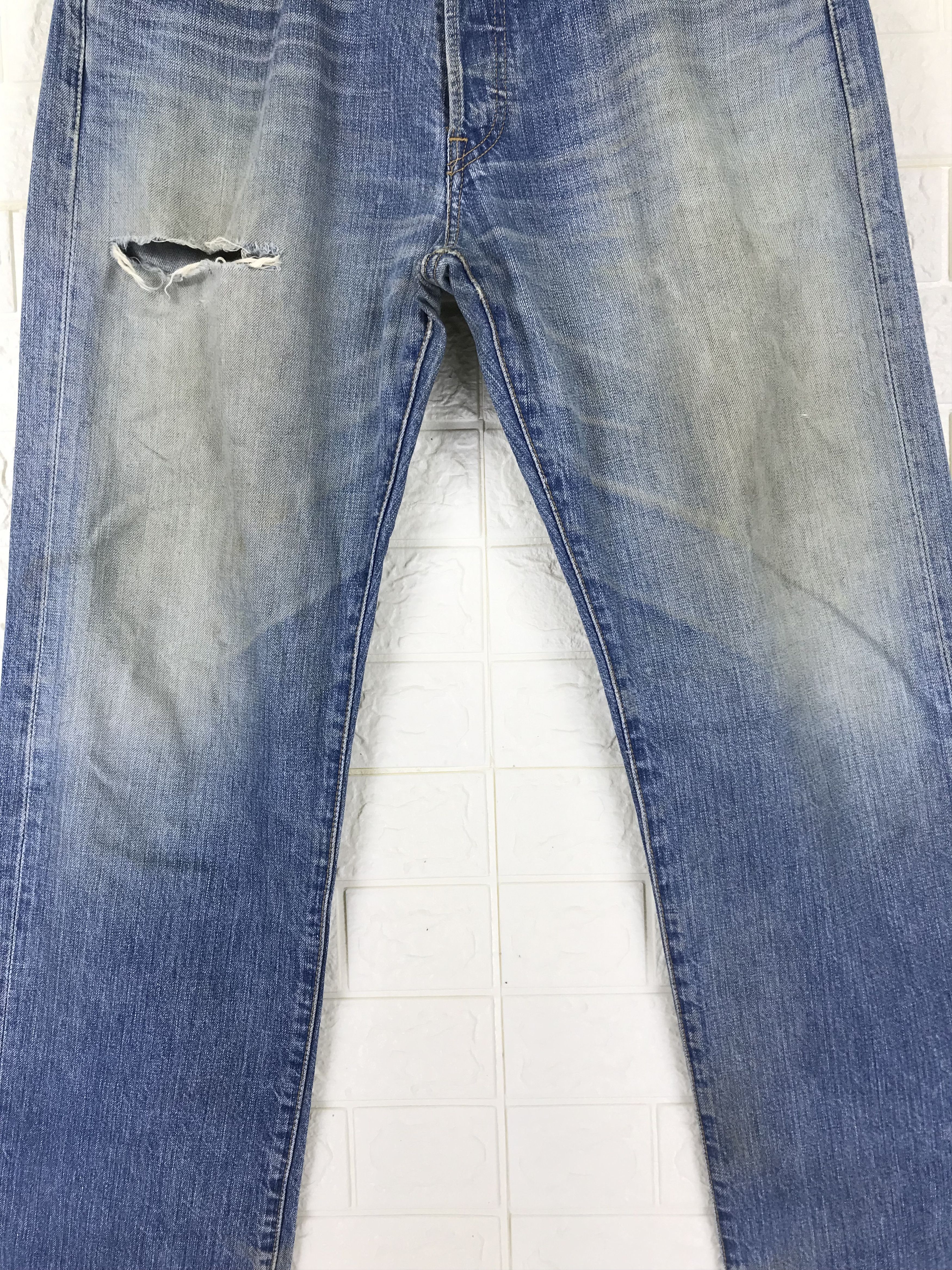 Levi's Vintage Levi's 501 Mud Wash Jeans Distressed Denim Size US 34 / EU 50 - 3 Thumbnail