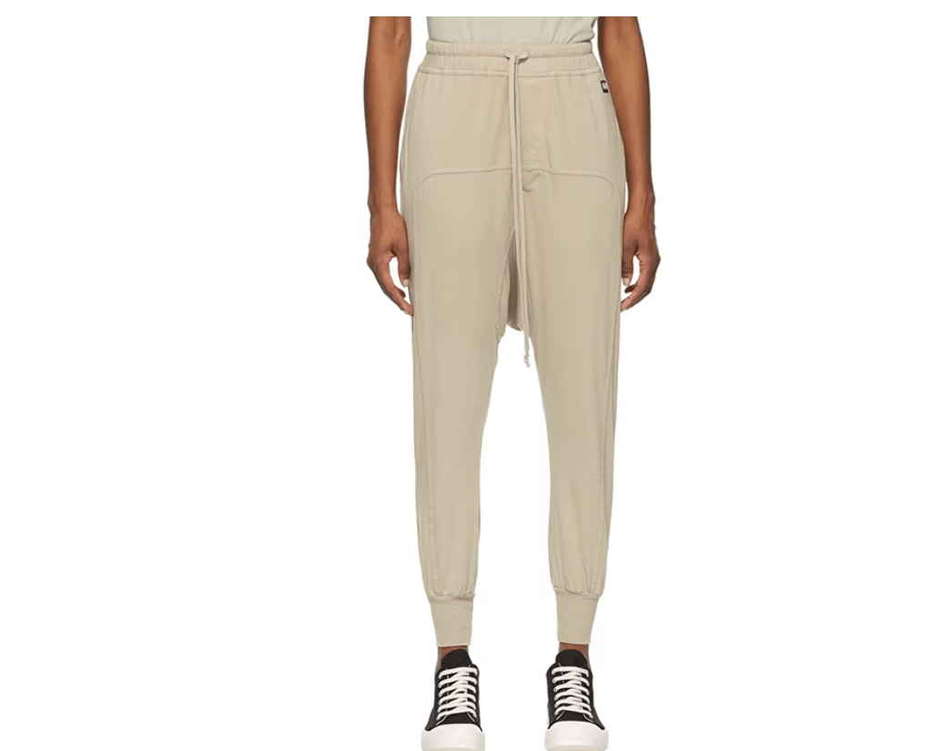 Rick Owens Drkshdw Rick Owens DRKSHDW Men's Black Drop Joggers Size US 32 / EU 48 - 4 Thumbnail