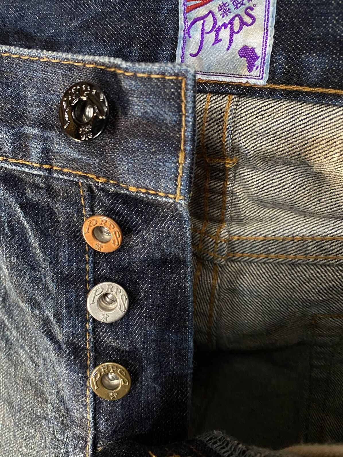 Prps $482 OG PRPS JAPAN DISTRESSED JEANS DENIM SLIM DISTRESSED Size US 31 - 6 Thumbnail