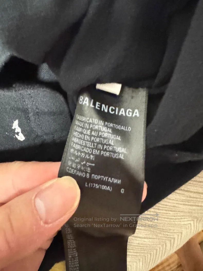 Balenciaga Balenciaga Colorful Graffiti Logo Distressed Short Sleeve Size US L / EU 52-54 / 3 - 3 Thumbnail