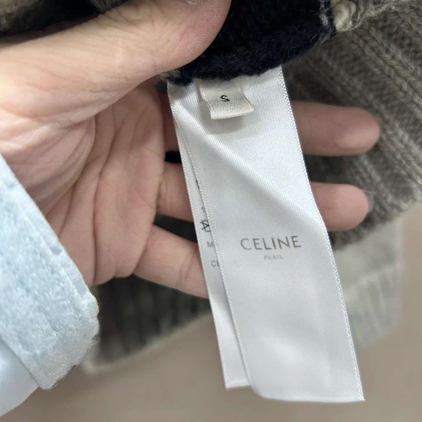 Celine Celine Gray Black Striped Sweater 99 New S Size S / US 4 / IT 40 - 3 Thumbnail