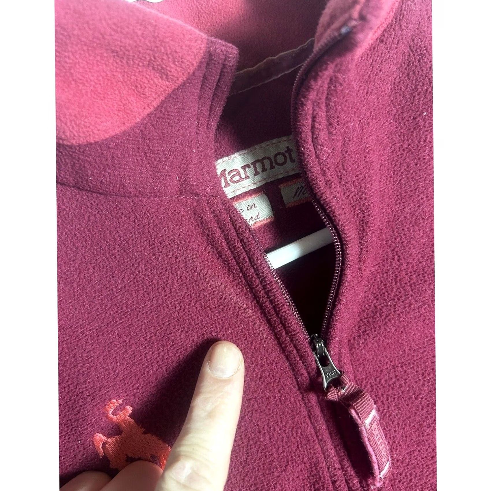 Marmot Marmot Red Fleece Pullover - Womens Medium - Jackson Hole Hiking Size M / US 6-8 / IT 42-44 - 2 Thumbnail