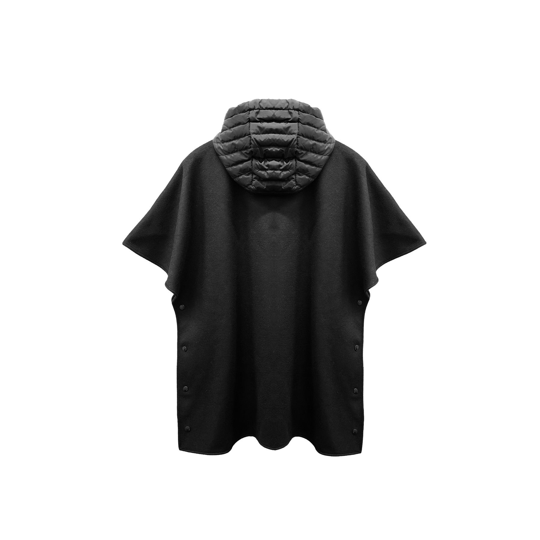 Moncler Moncler Black Hooded Down Cape Size US XXL / EU 58 / 5 - 2 Thumbnail