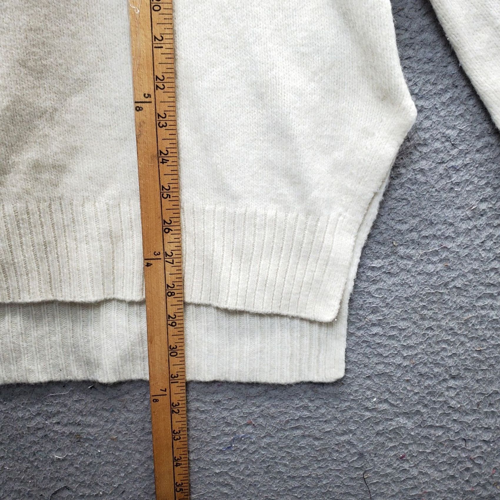 Calvin Klein Calvin Klein Sweater Womens XL Raglan Sleeve Turtle Neck Knit Tan High Low Shirt Size XL / US 12-14 / IT 48-50 - 3 Thumbnail