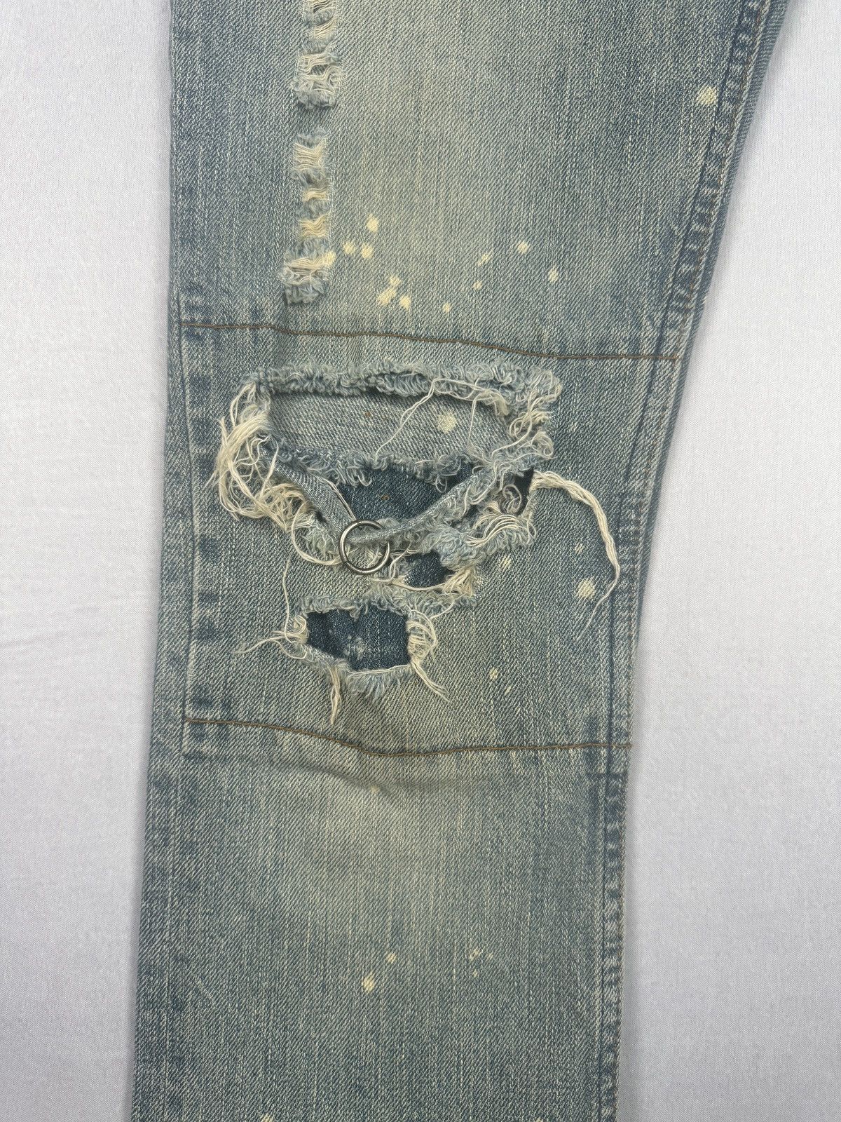 If Six Was Nine Mud Max Piercing Bootcut Jeans Size US 30 / EU 46 - 8 Thumbnail