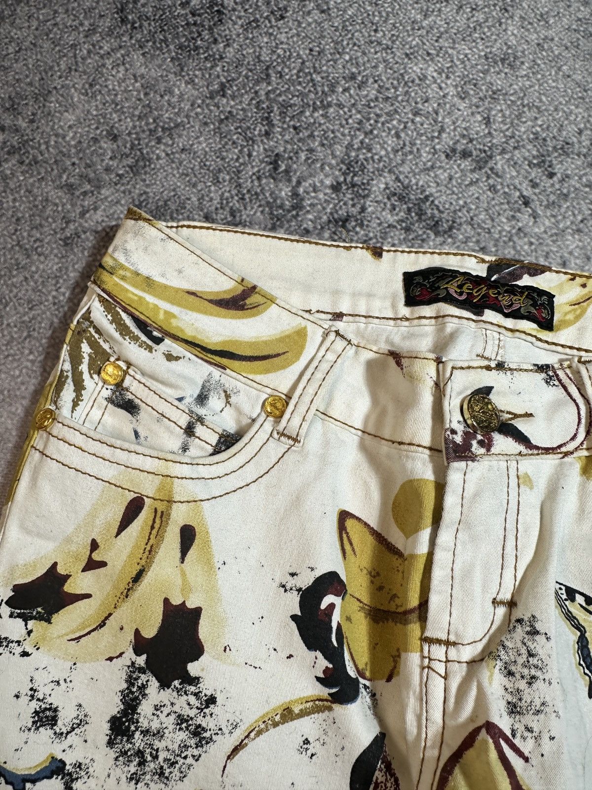 Just Cavalli × Vintage Y2K Vintage Just Cavalli Full Print Pants Streetwear Style Size 27" / US 4 / IT 40 - 4 Thumbnail