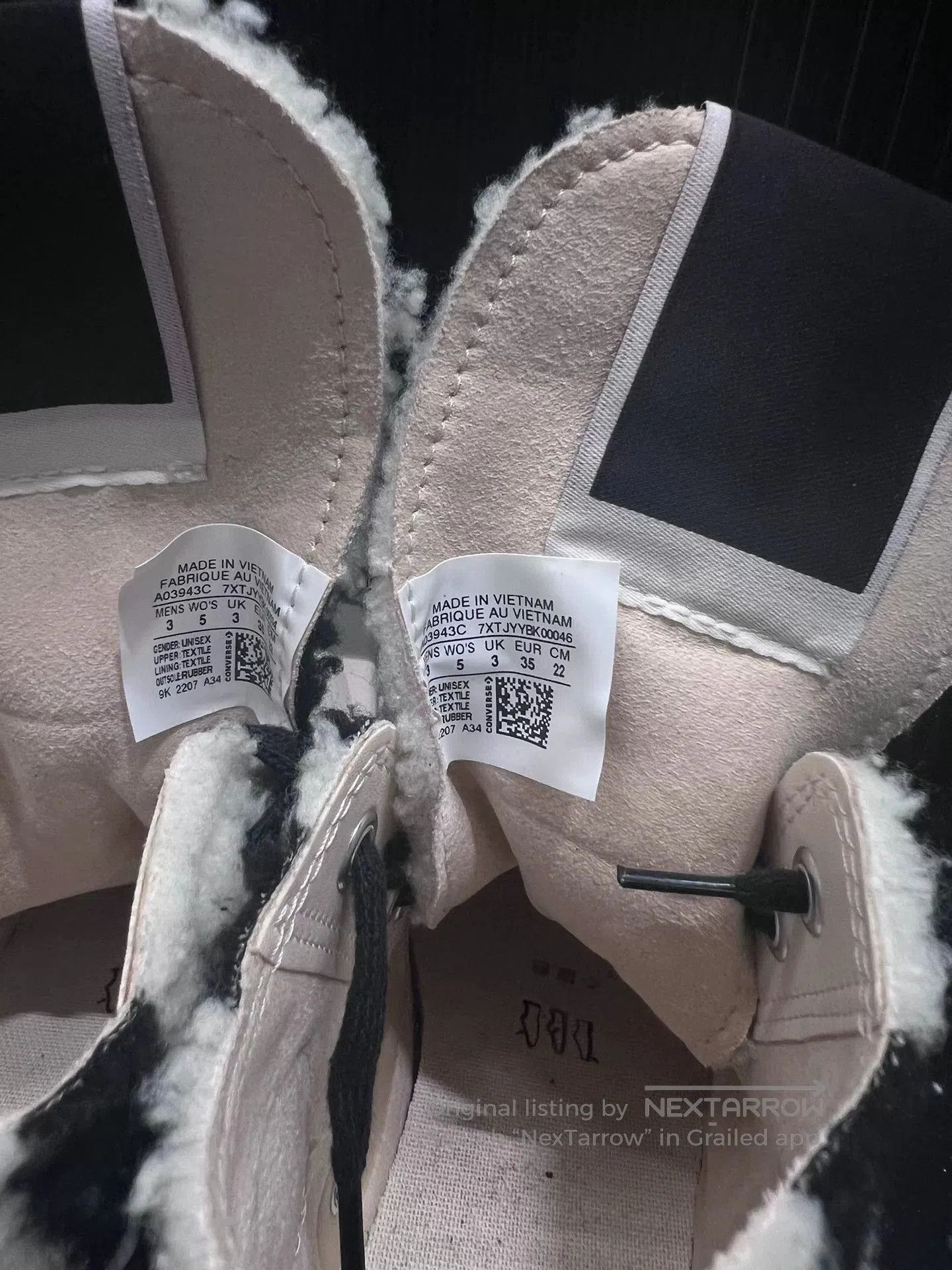 Rick Owens Drkshdw rick owens converse zebra high-top sneakers. Size US 5 / EU 37 - 4 Thumbnail