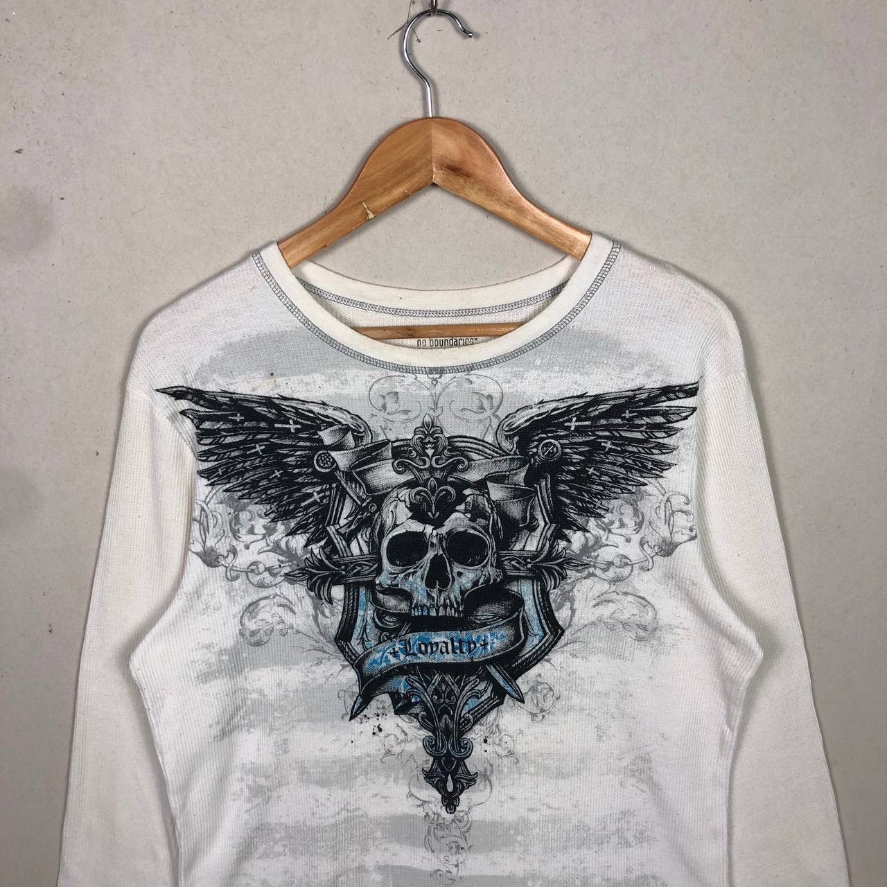 Affliction No Boundaries Wings Skull White T-Shirt Rapper Hiphop Size US M / EU 48-50 / 2 - 3 Thumbnail