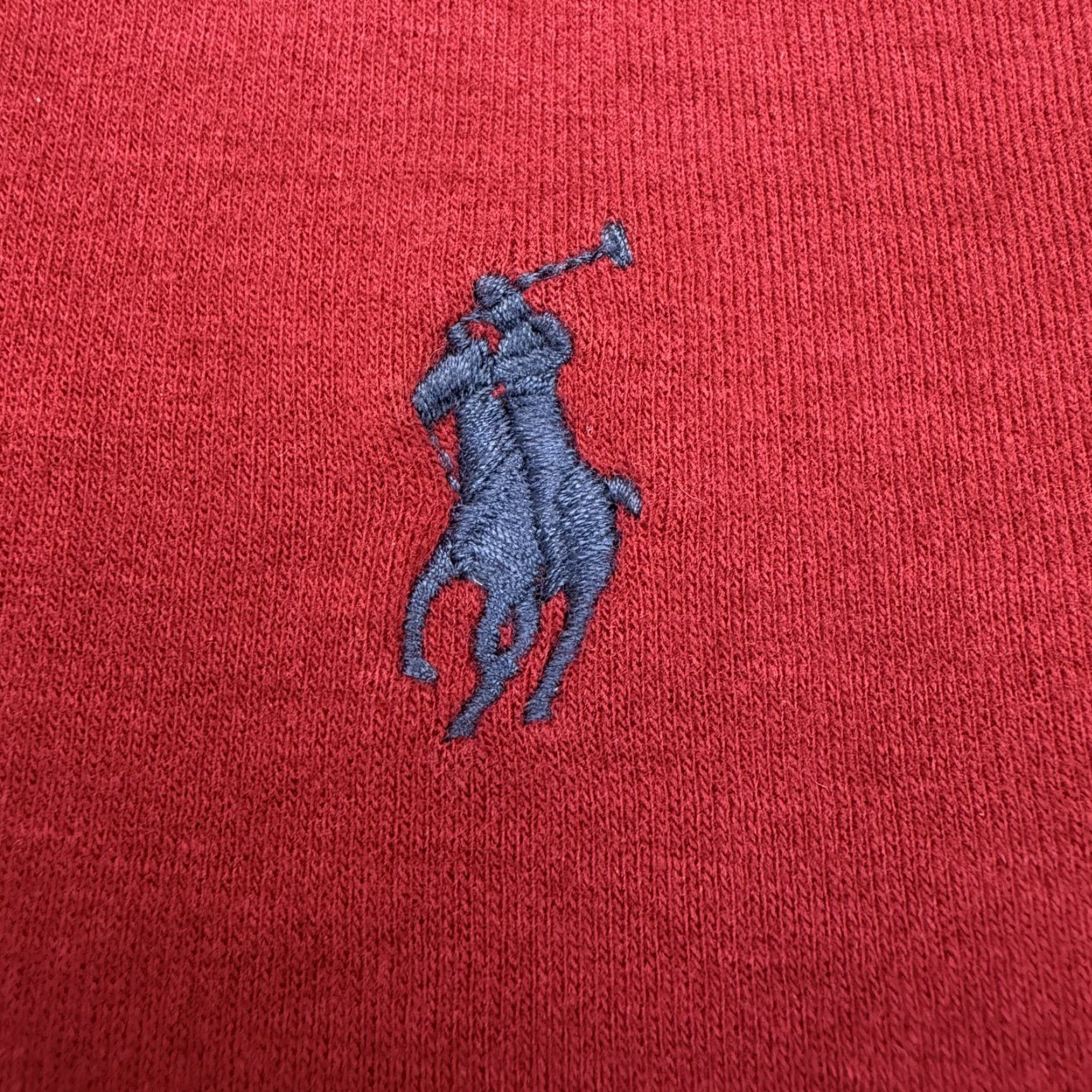 Polo Ralph Lauren Polo Ralph Lauren Sweatshirt Mens 2XL Red Quarter Zip Mock Neck Logo Pony Logo Sweatshirt Size US XXL / EU 58 / 5 - 4 Thumbnail