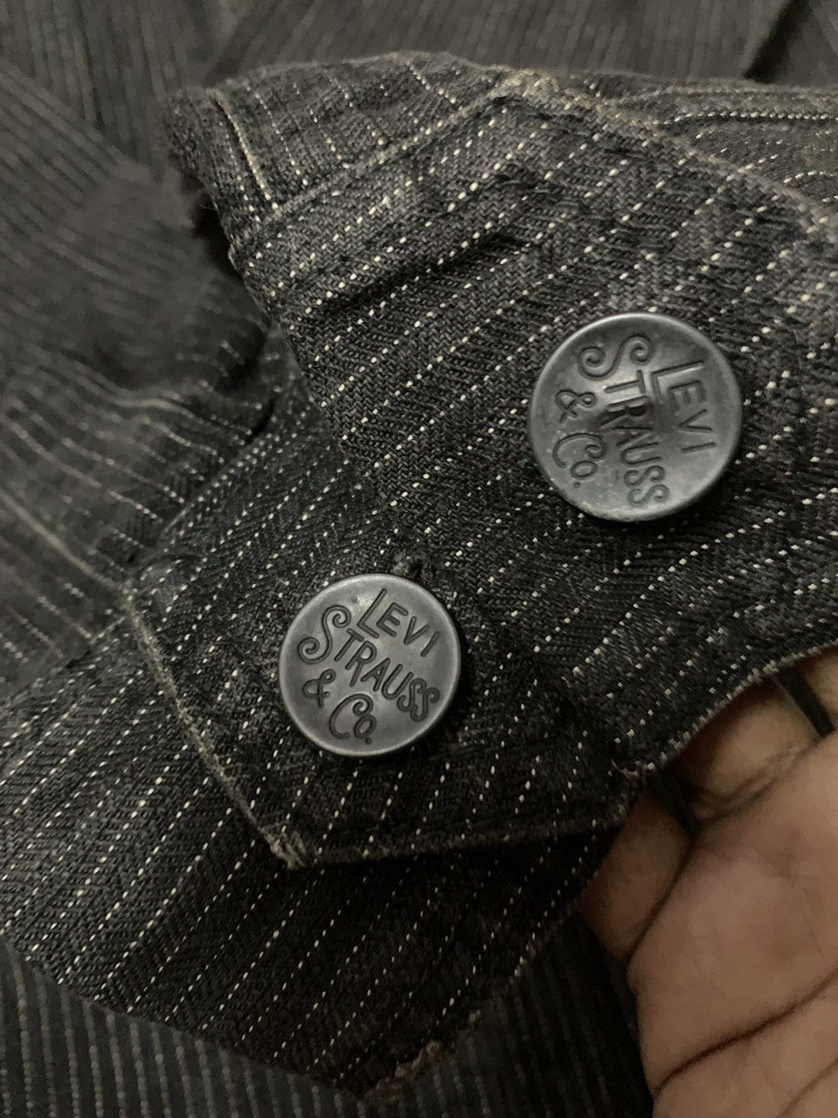 Levi's Vintage Clothing 💥Levi’s Movin On Denim Stripe Zipper Jacket Size US M / EU 48-50 / 2 - 7 Thumbnail